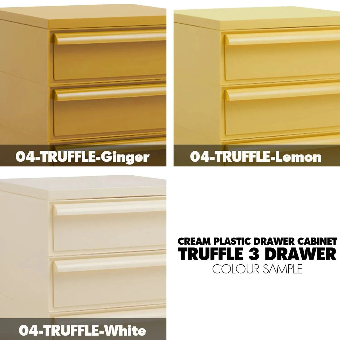 Contemporary Plastic Drawer Cabinet TRUFFLE 5 DRAWER
