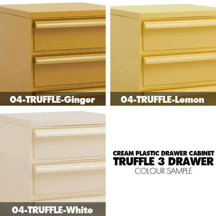 Contemporary Plastic Drawer Cabinet TRUFFLE 5 DRAWER