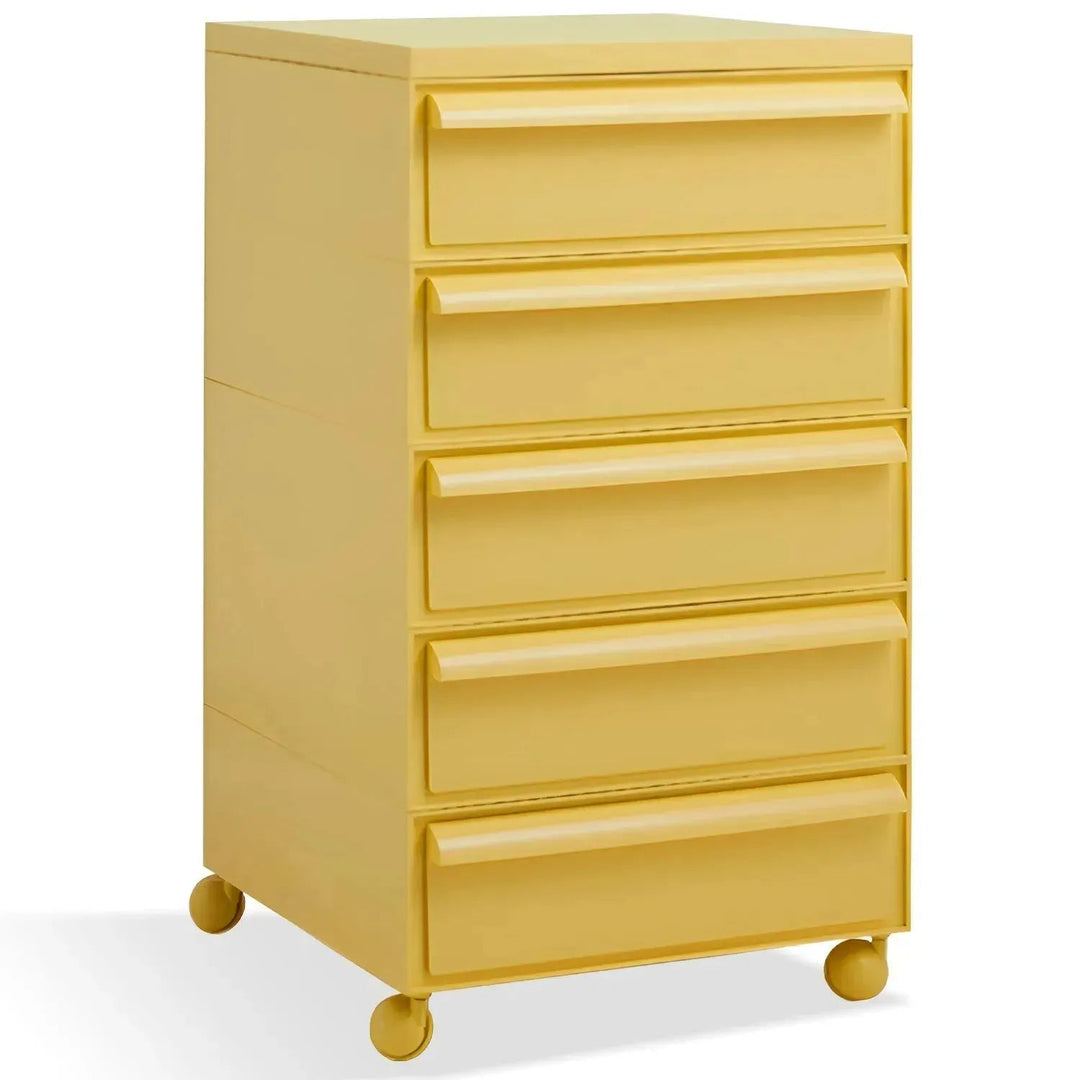 Contemporary Plastic Drawer Cabinet TRUFFLE 5 DRAWER