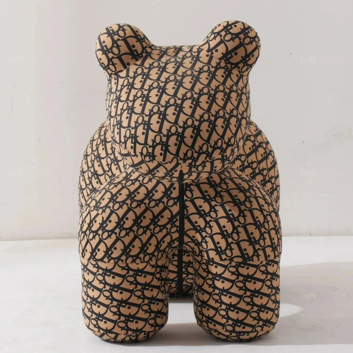 Contemporary polyethylene decor ottoman llama calf material variants.