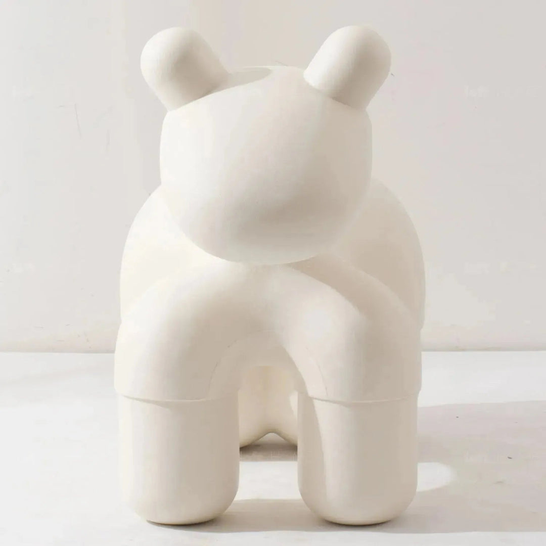 Contemporary polyethylene decor ottoman llama conceptual design.