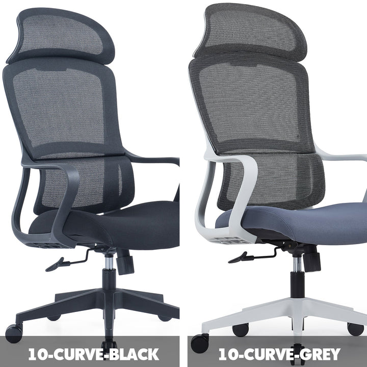 Modern Mesh Ergonomic Office Chair With Headrest CURVE