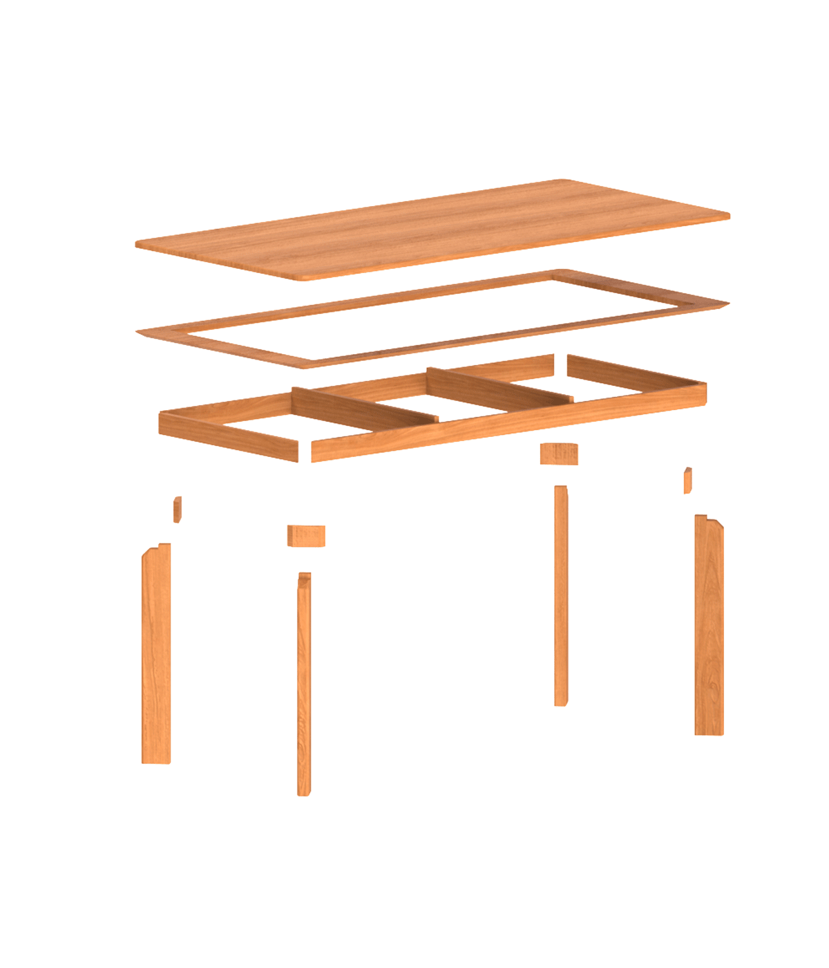 Scandinavian Cherry Wood Dining Table SQUARE More Details and Instruction_3