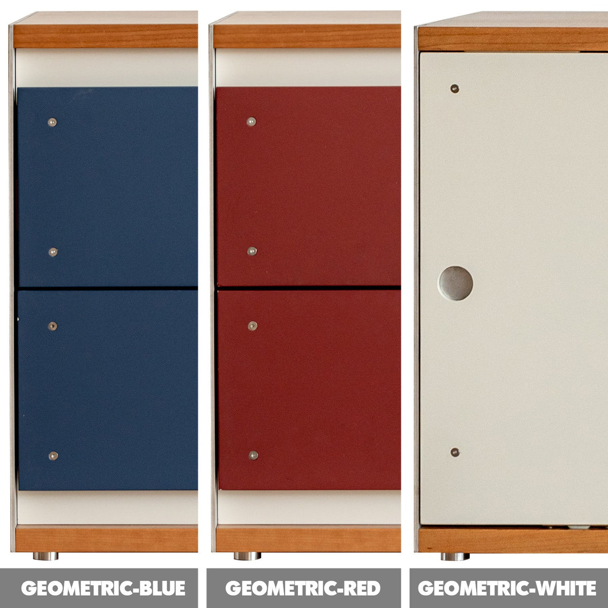 Bauhaus Aluminium Modular TV Console GEOMETRIC Color Swatches