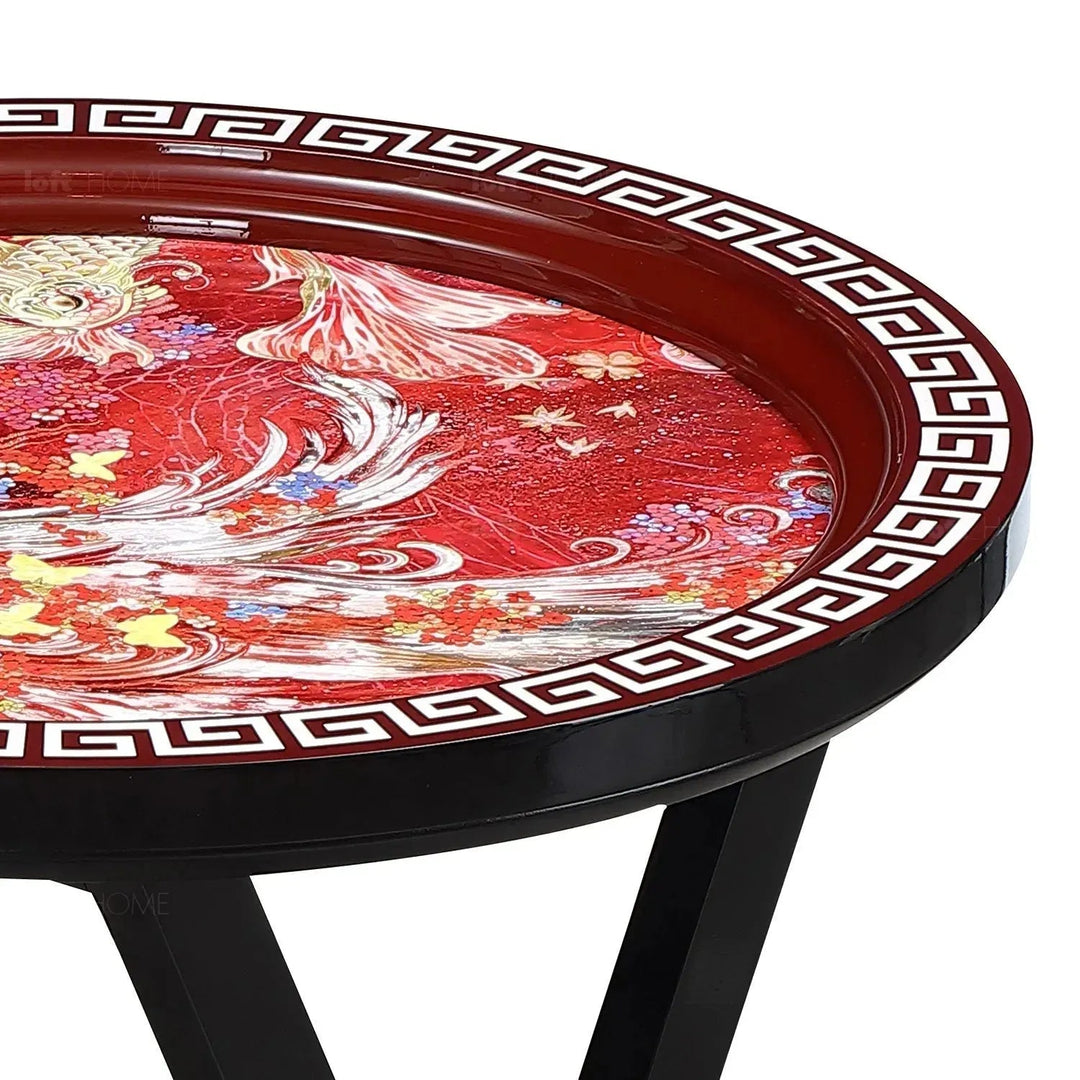 Eclectic Wood Side Table APSARA