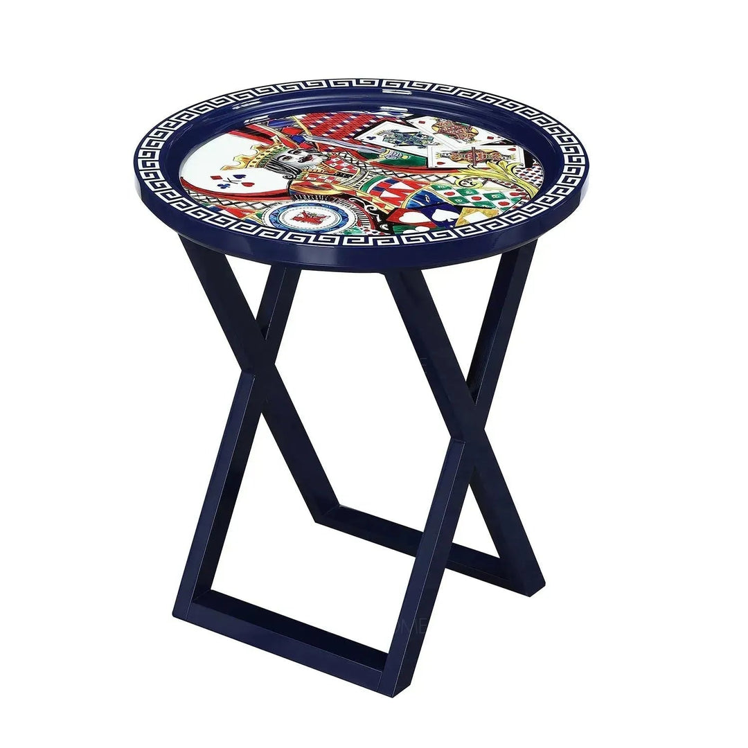 Eclectic Wood Side Table BIRDSONGBLISS