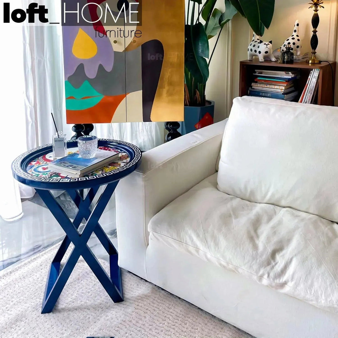 Eclectic Wood Side Table BIRDSONGBLISS