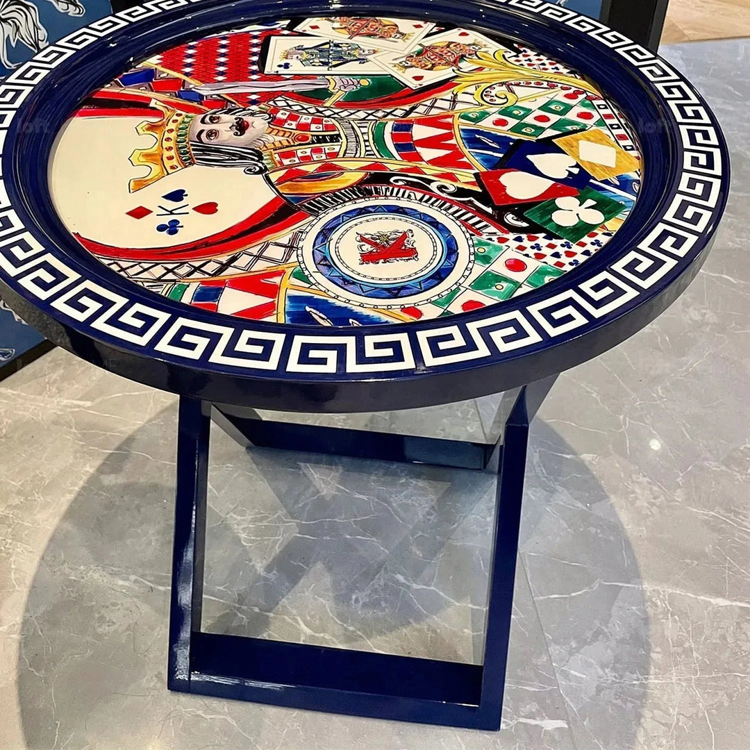 Eclectic Wood Side Table BIRDSONGBLISS