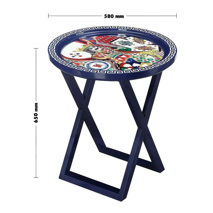 Eclectic Wood Side Table BIRDSONGBLISS