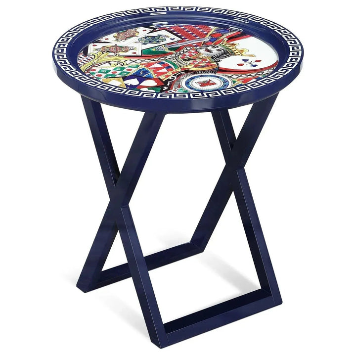 Eclectic Wood Side Table BIRDSONGBLISS