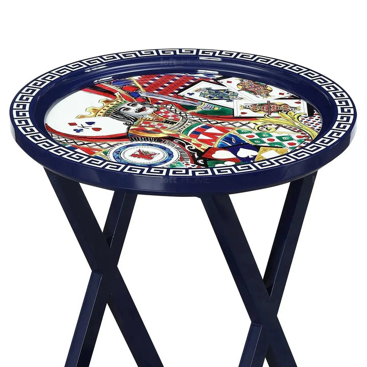 Eclectic Wood Side Table BIRDSONGBLISS