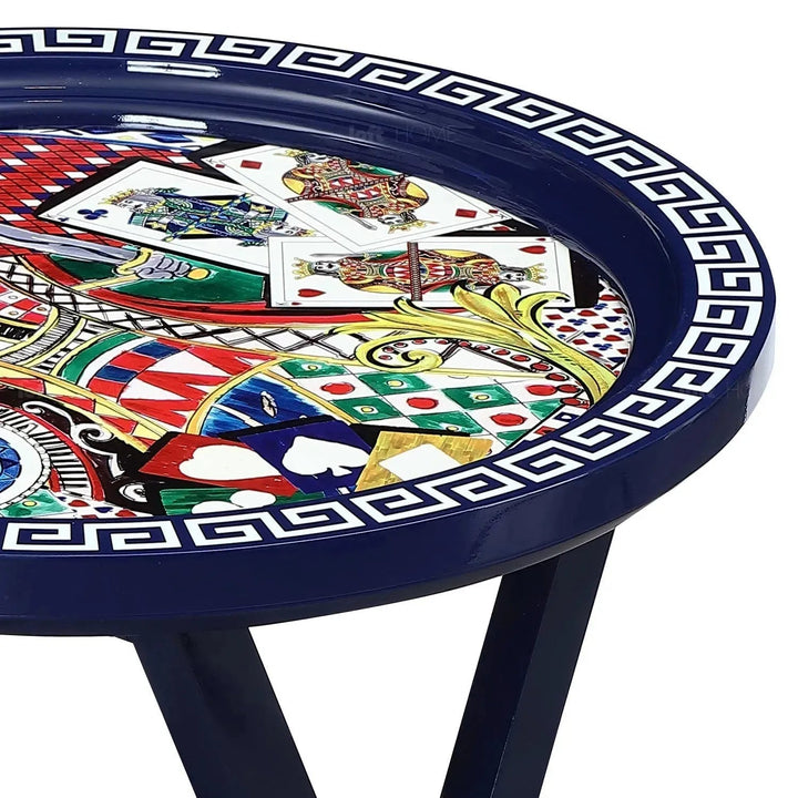 Eclectic Wood Side Table BIRDSONGBLISS