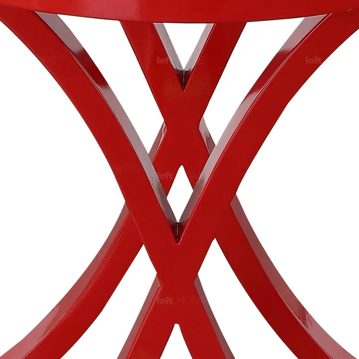 Eclectic Wood Side Table REDHOOD