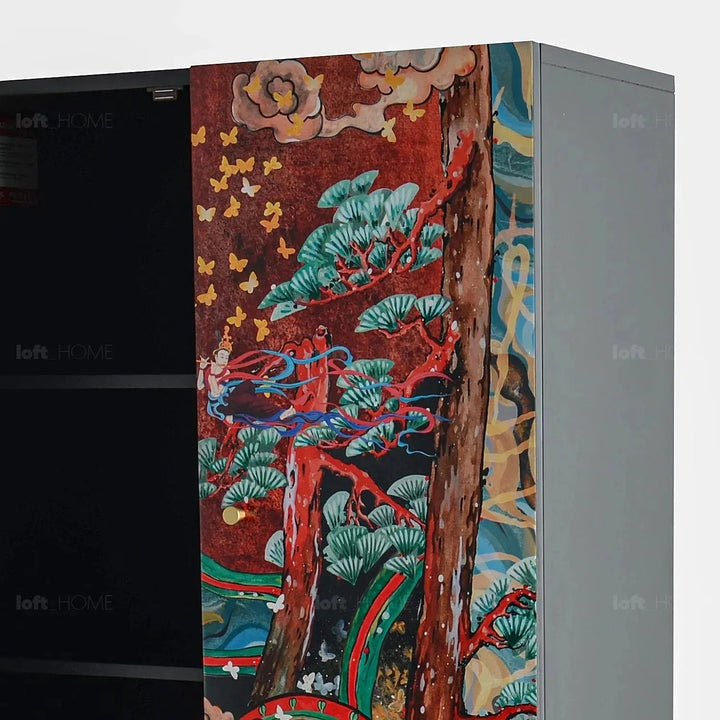 Eclectic Wood Storage Cabinet APSARA