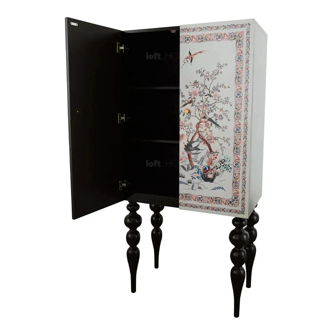 Eclectic Wood Storage Cabinet High NOBLENEST