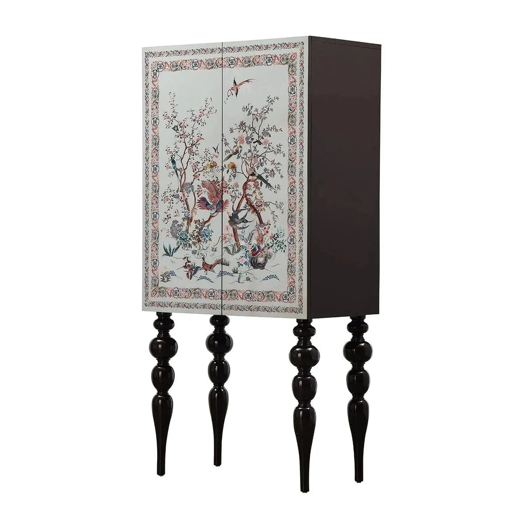 Eclectic Wood Storage Cabinet High NOBLENEST