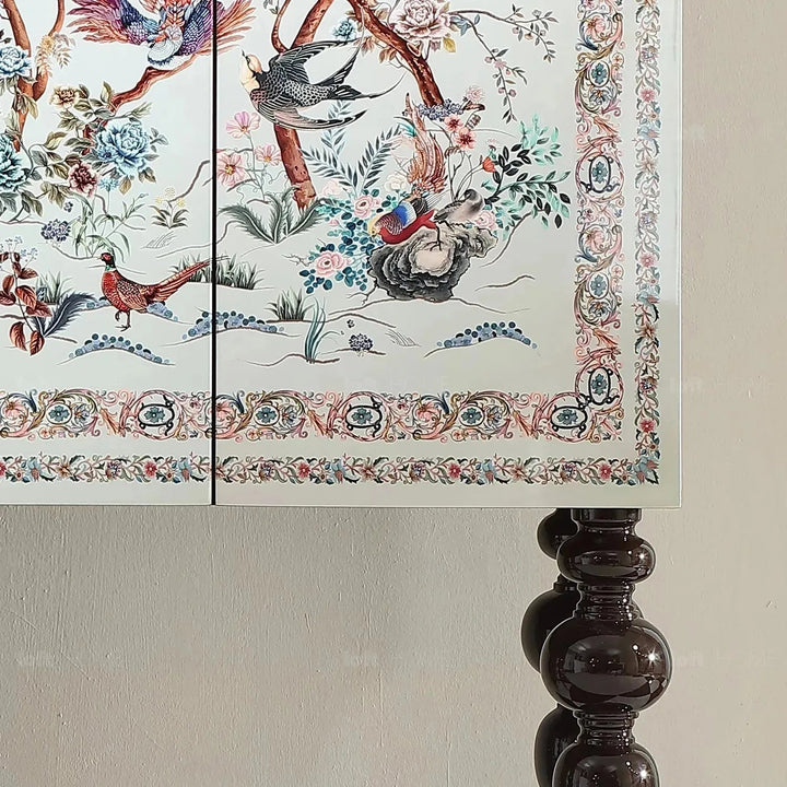 Eclectic Wood Storage Cabinet High NOBLENEST