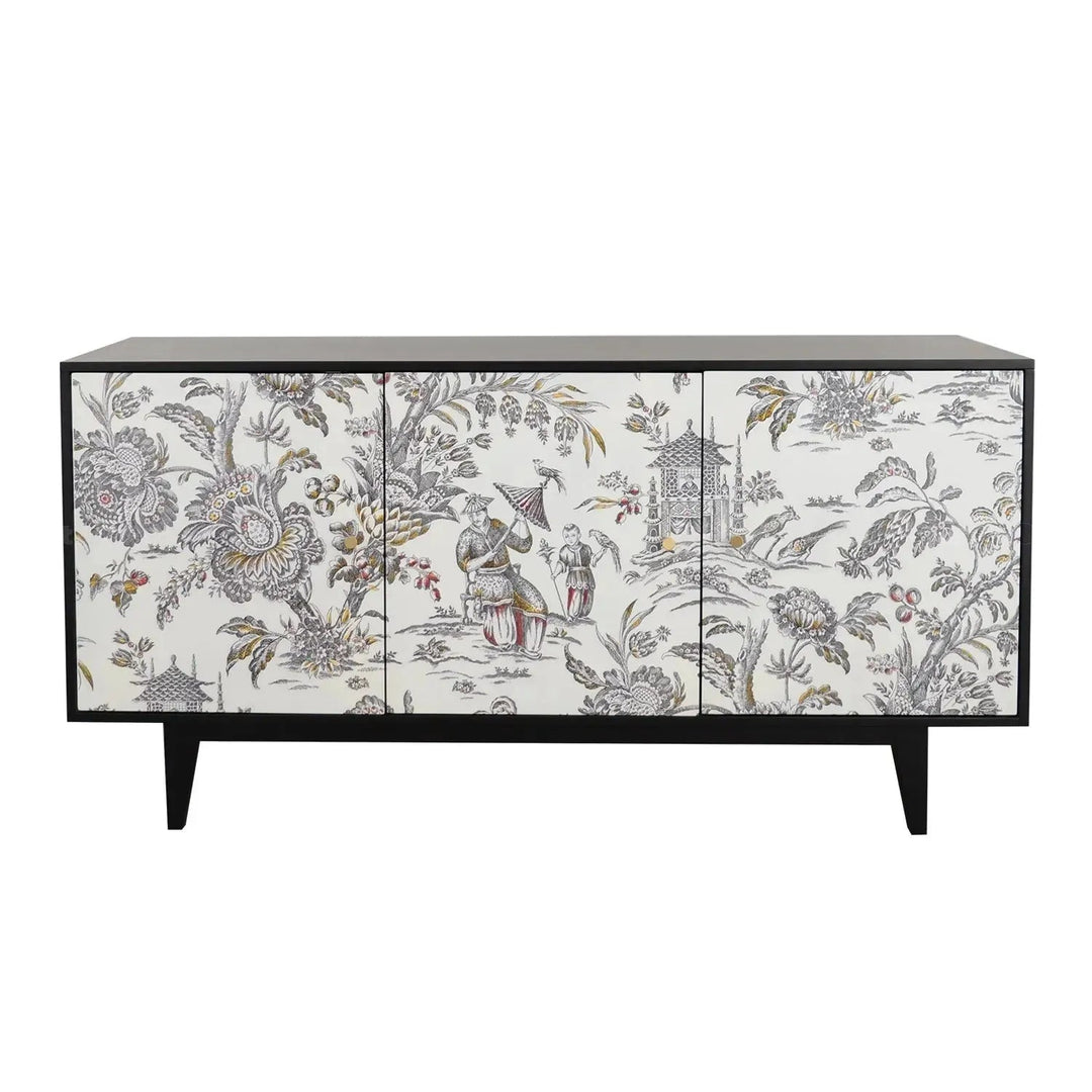 Eclectic Wood Storage Cabinet LOTUS