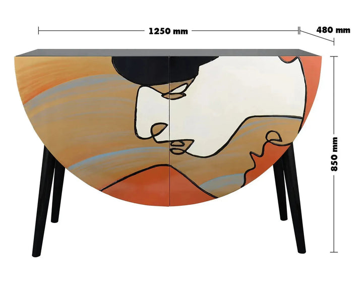 Eclectic Wood Storage Cabinet Low DREAMY