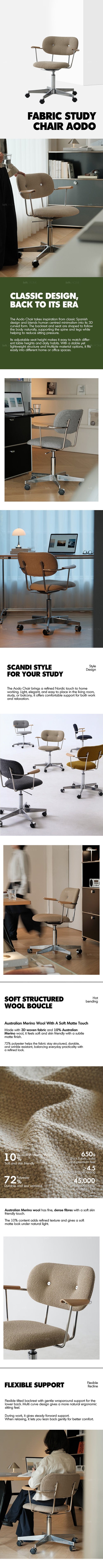 Bauhaus Boucle Fabric Study Chair AODO Good to Know Preview-1