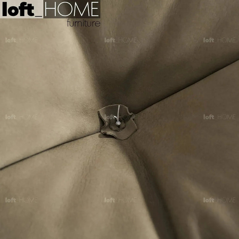 Cream Suede Fabric 4 Seater Sofa MILANO Material Details Chart