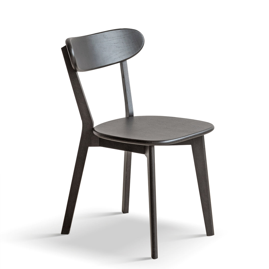 (Black) Dining Chair Wooden FAS Grade Oak Wood Made in North America 100% Dirt-free Wood Chair Solid Chair Table Chair Wooden Living Room Chair Simple And Natural 47.5 * 55.5 * 78cm