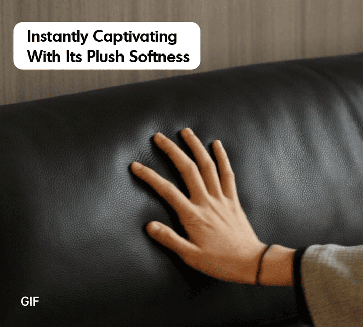 Modern Genuine Leather Bed Frame DUSKO