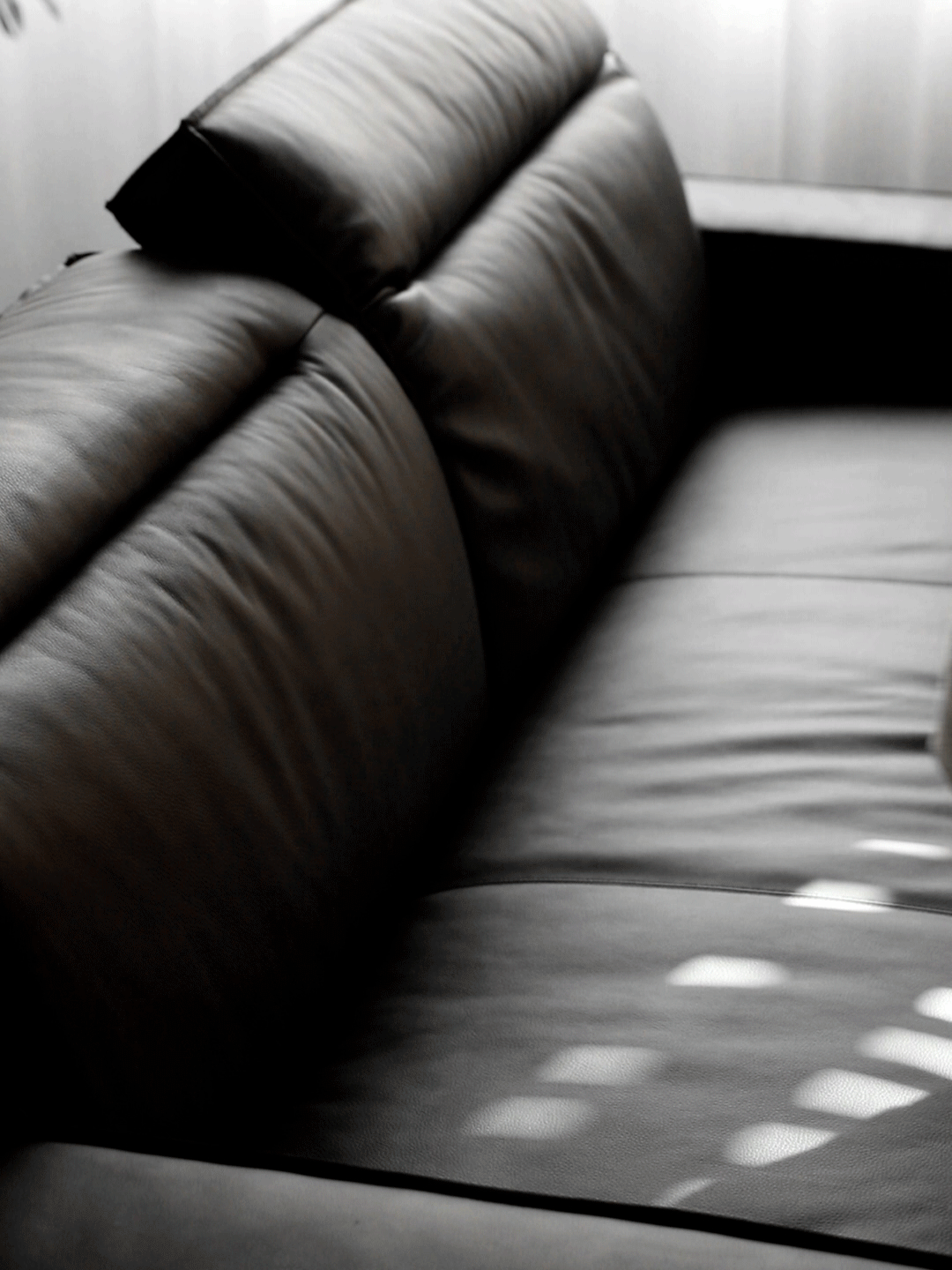 Japandi Genuine Leather 3 Seater Sofa RIVER