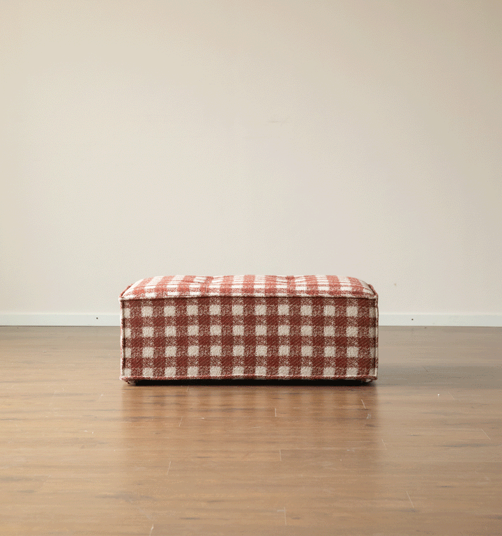 Bauhaus chenille velvet fabric 1 seater sofa bed drift detail 1.