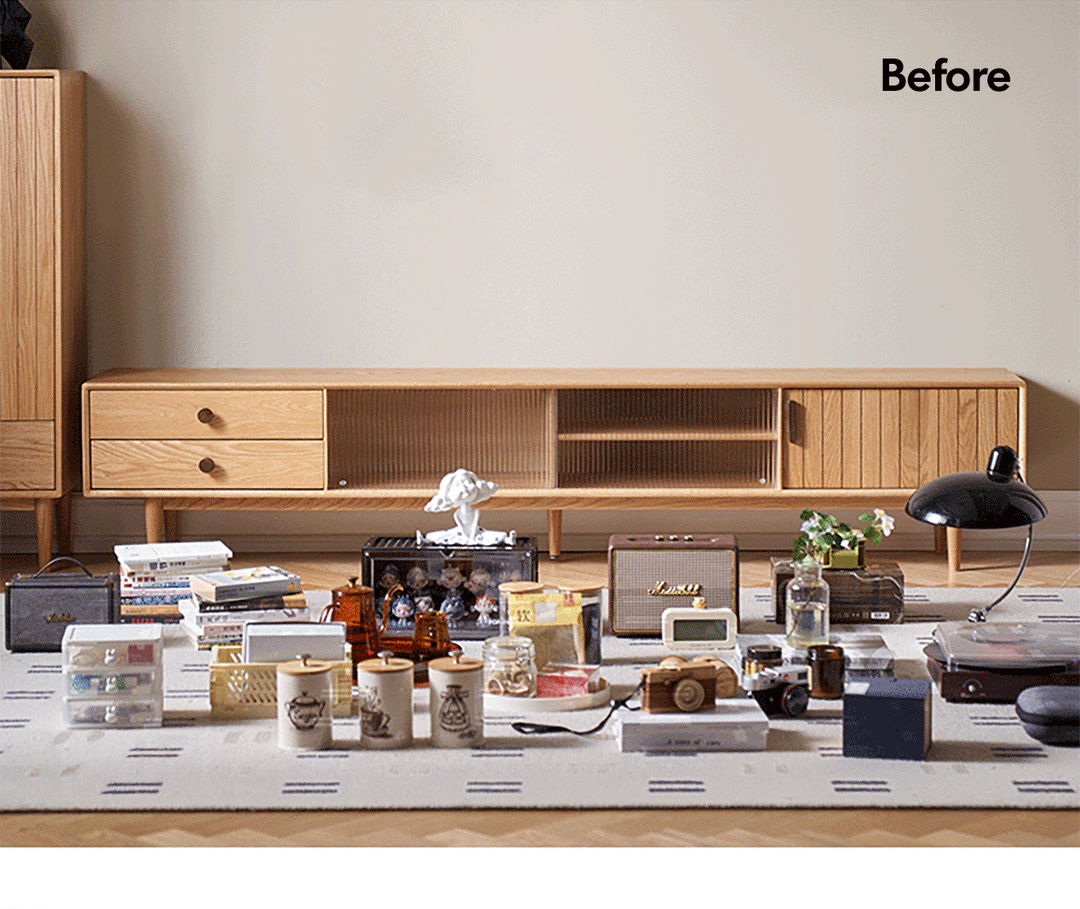 Scandinavian oak wood tv console danya color swatches.