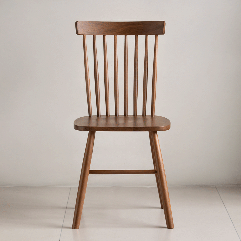 Vintage walnut wood dining chair windsor color swatches.