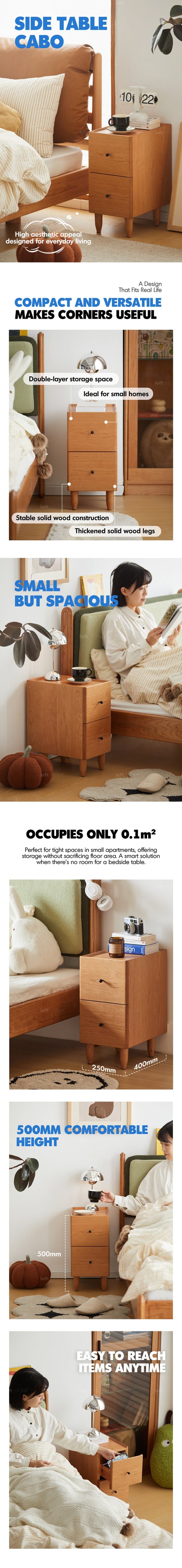 Scandinavian Cherry Wood Side Table CABO Good to Know Preview-1