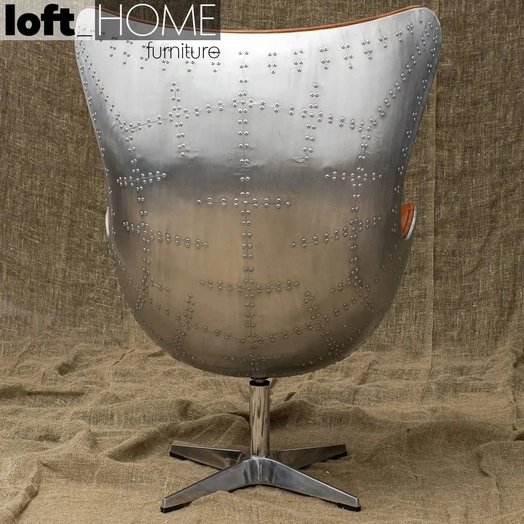 Industrial Aluminium 1 Seater Sofa EGG