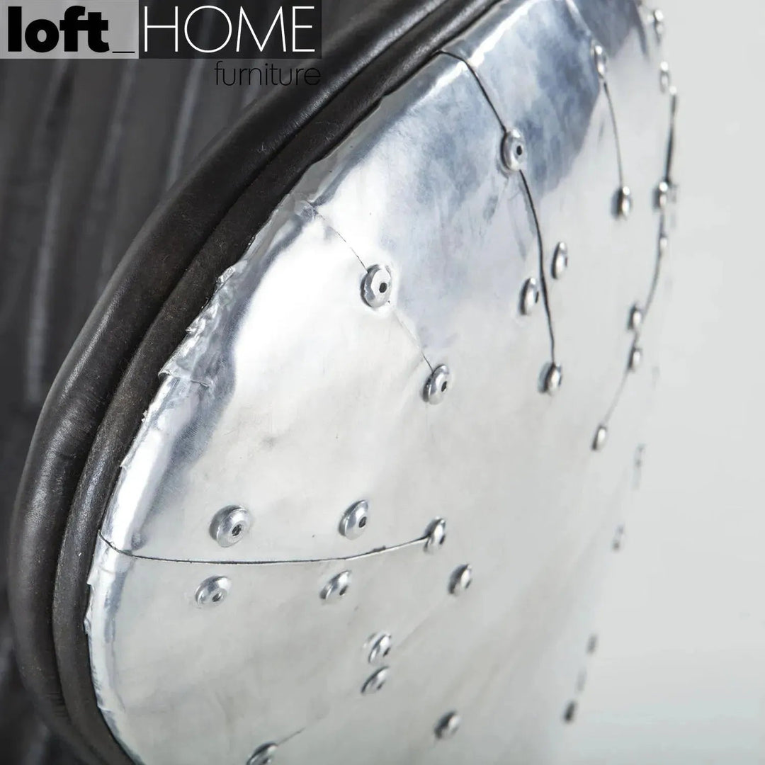 Industrial Aluminium 1 Seater Sofa EGG