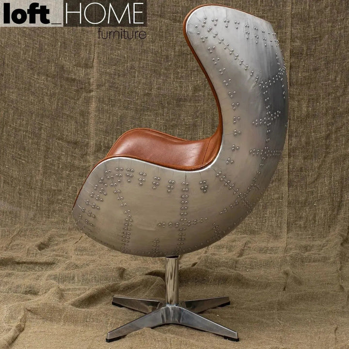 Industrial Aluminium 1 Seater Sofa EGG