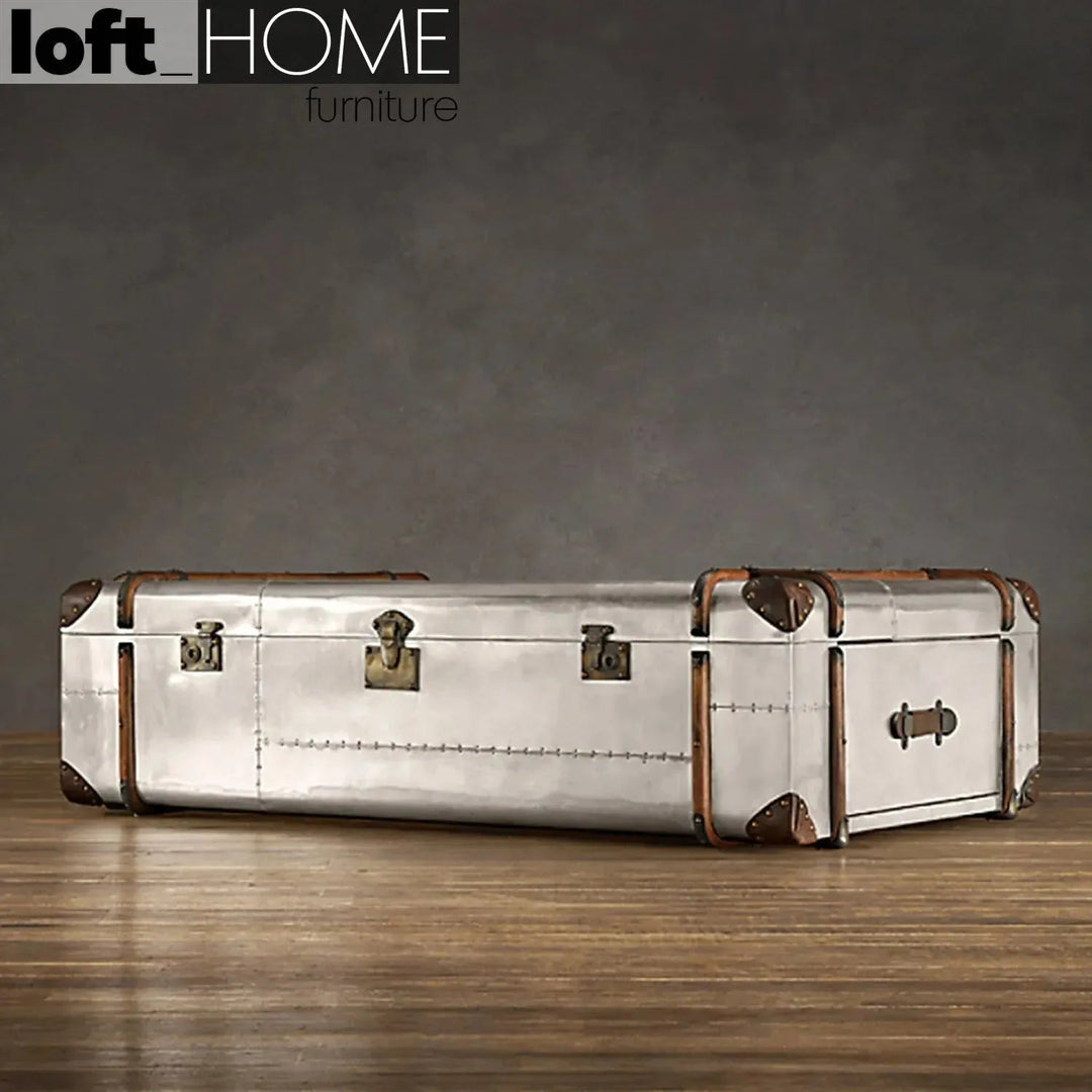 Industrial Aluminium Coffee Table RICHARDS TRUNK