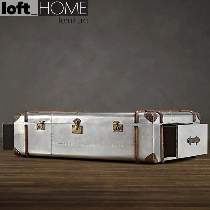 Industrial Aluminium Coffee Table RICHARDS TRUNK