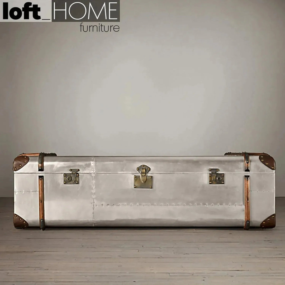 Industrial Aluminium Coffee Table RICHARDS TRUNK