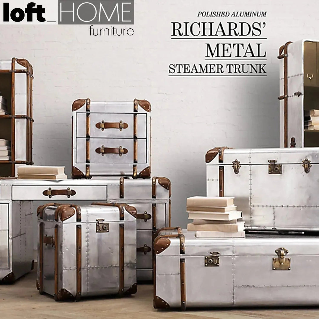 Industrial Aluminium Coffee Table RICHARDS TRUNK