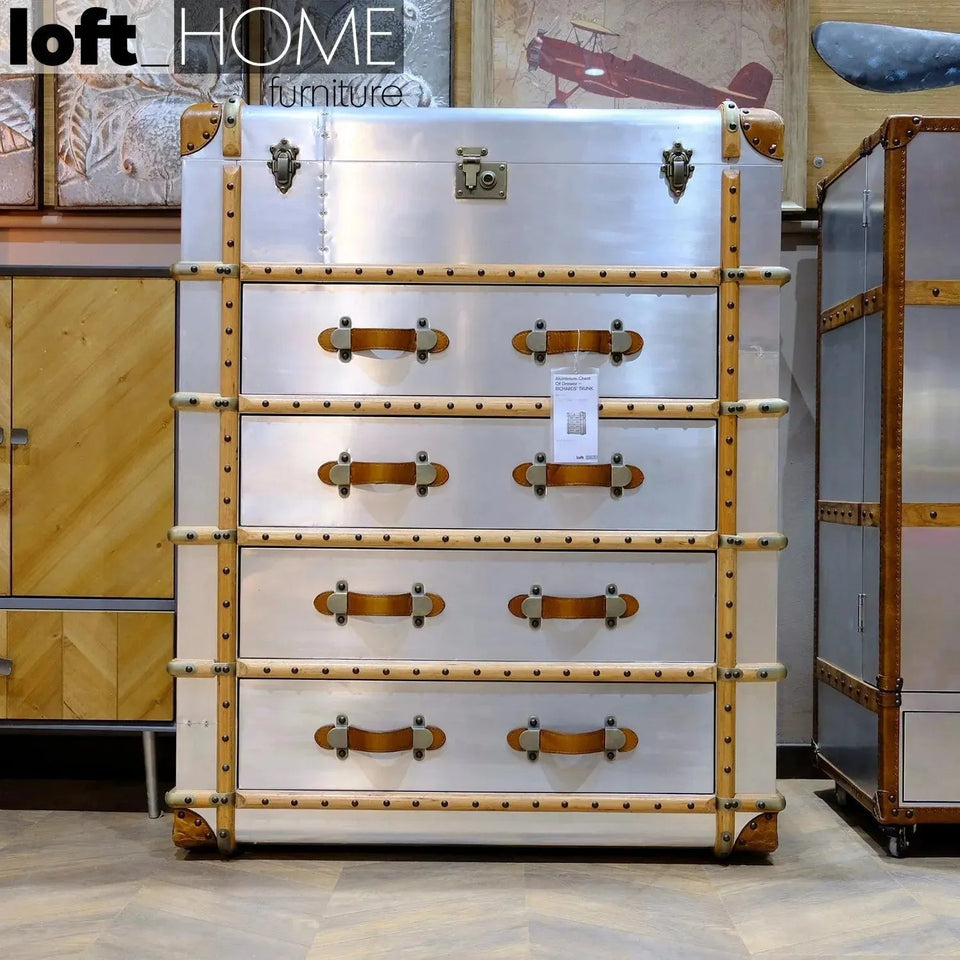Industrial aluminium drawer cabinet richards trunk color swatches.