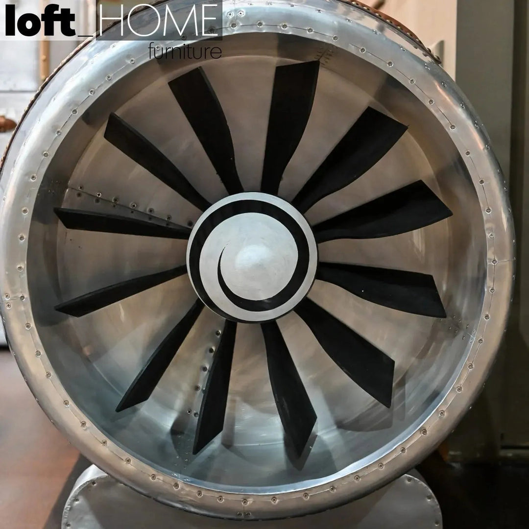 Industrial Aluminium Genuine Leather 2 Seater Sofa ENGINE