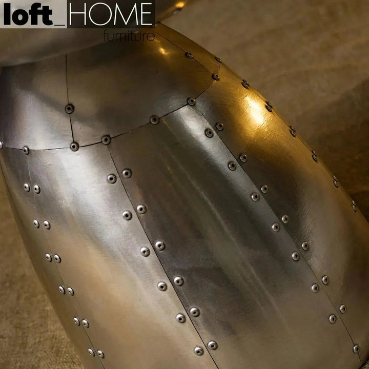 Industrial Aluminium Side Table ENGINE