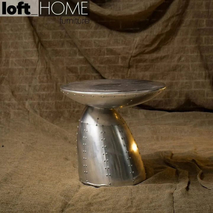 Industrial Aluminium Side Table ENGINE