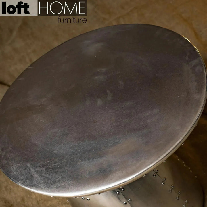 Industrial Aluminium Side Table ENGINE