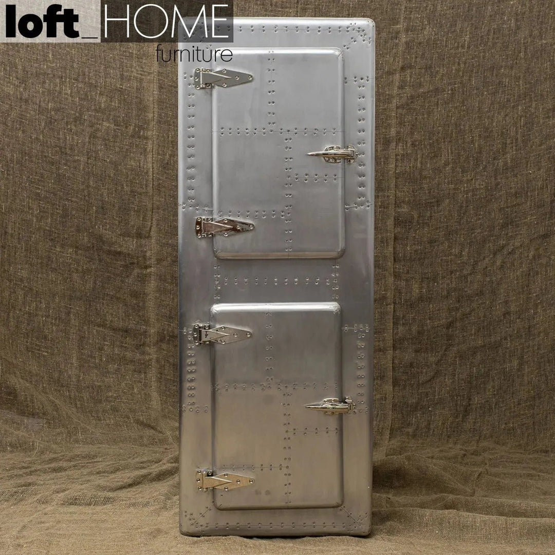 Industrial aluminium storage cabinet jetdoor color swatches.