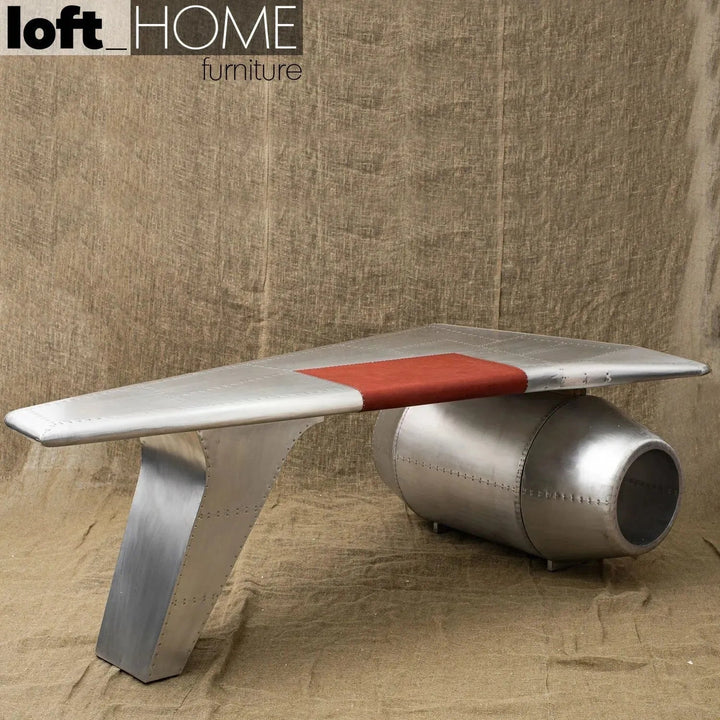 Industrial aluminium study table aircraft engine material variants.