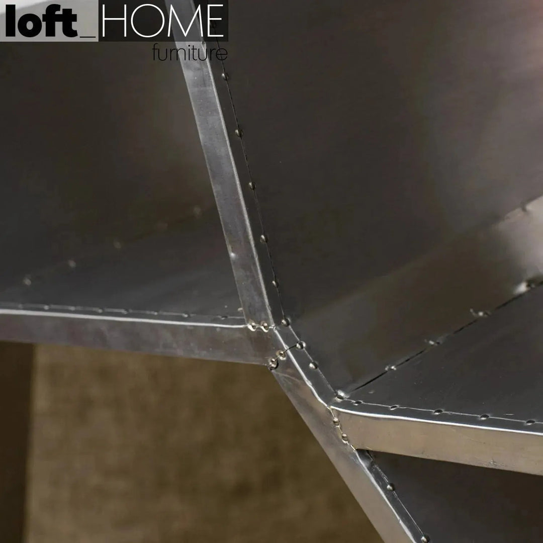 Industrial aluminium study table aircraft situational feels.