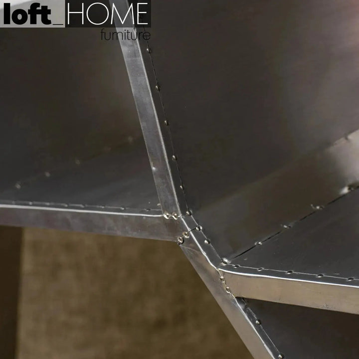 Industrial aluminium study table aircraft situational feels.