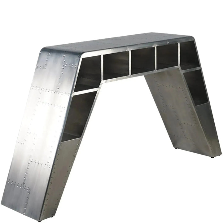 Industrial aluminium study table aircraft layered structure.
