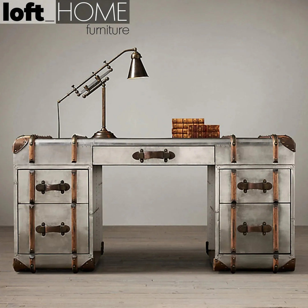 Industrial Aluminium Study Table RICHARDS TRUNK